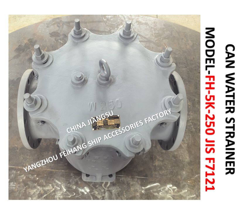 CAN WATER STRAINER JIS F7121 FH-5K-250A BRAND-FEIHANG BODY - CAST IRON FILTER CARTRIDGE - STAINLESS STEEL
