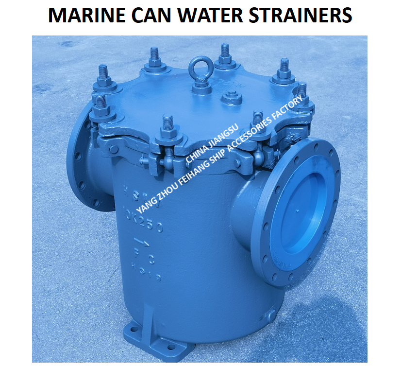 JIS FH-10K-250A CAN WATER STRAINERS-MARINE CAN WATER FILTERS JIS F7121 Body - cast iron filter cartridge - stainless steel BODY - CAST IRON FILTER CARTRIDGE - STAINLESS STEEL