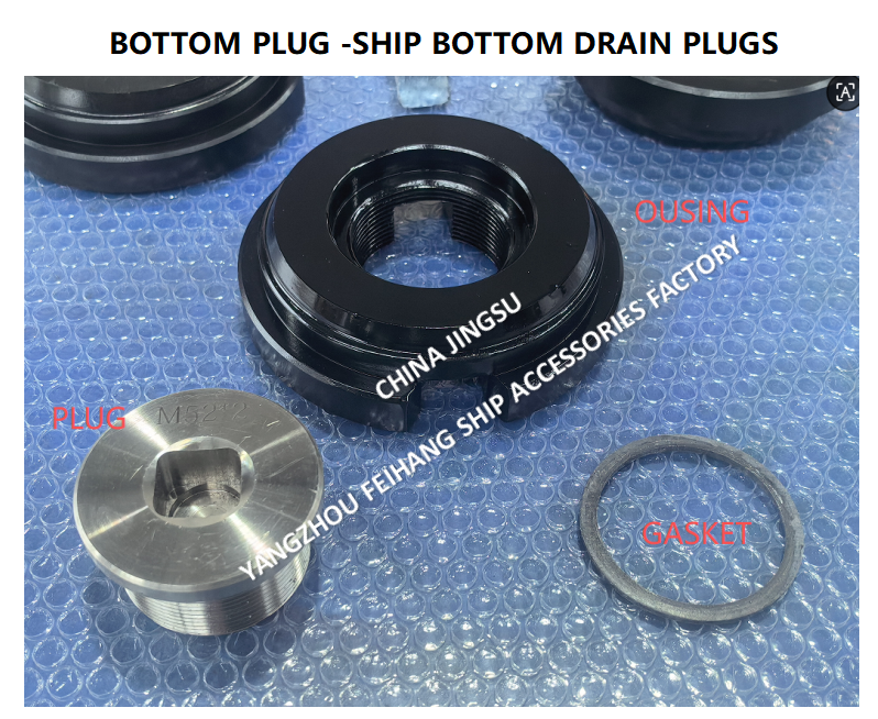Feihang m52*2 Marine Bottom Plugs Plug Diameter 52mm, Bottom Plate H-45mm, Stainless Steel Bottom Plug For Oil Tank With Rolled Stl Housing,Stainless Steel Plug,Neoprene Ubber